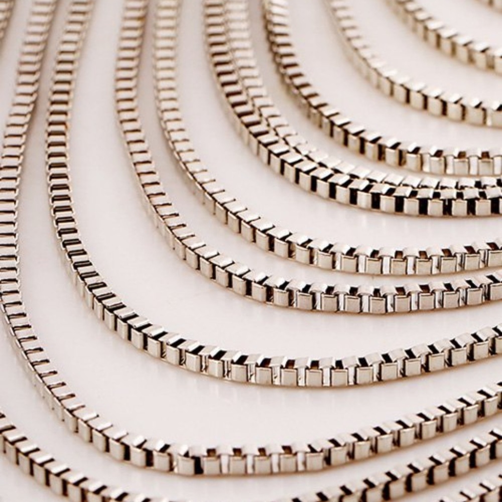 Punk Multi Layered Box Chain Necklace NWT